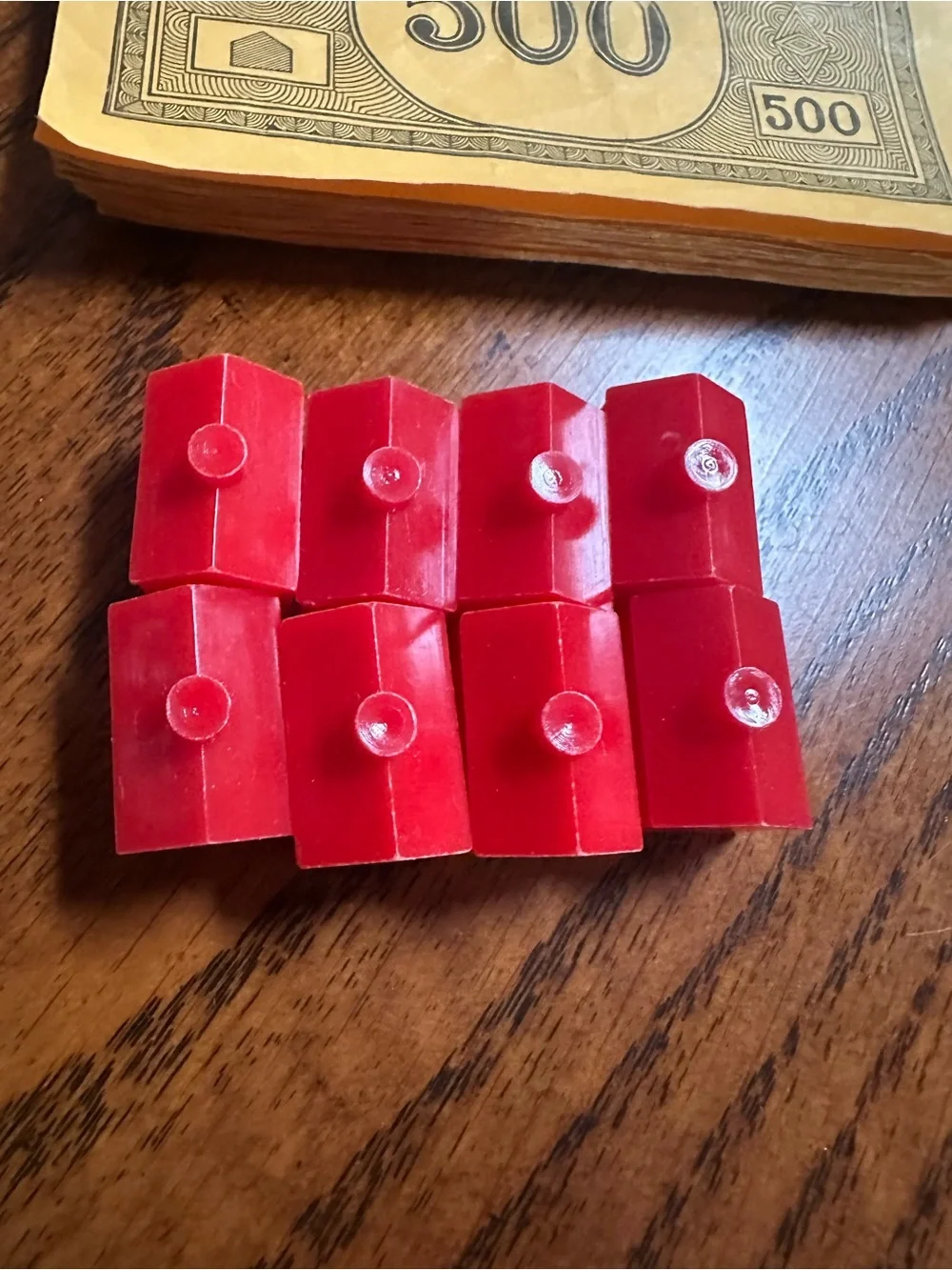 Vintage Board Game Pieces 1936 Card - Multicolor